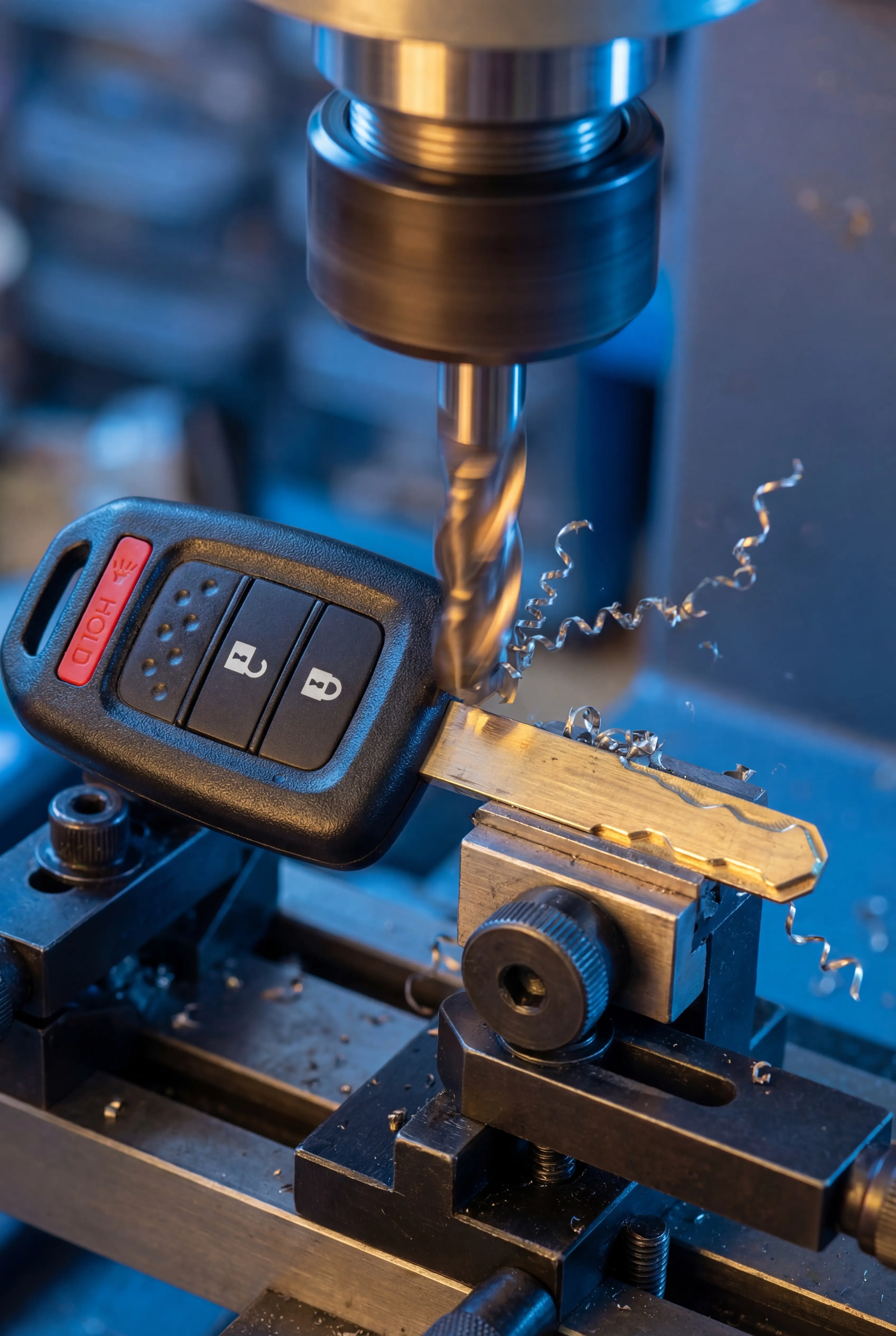 Precision key cutting