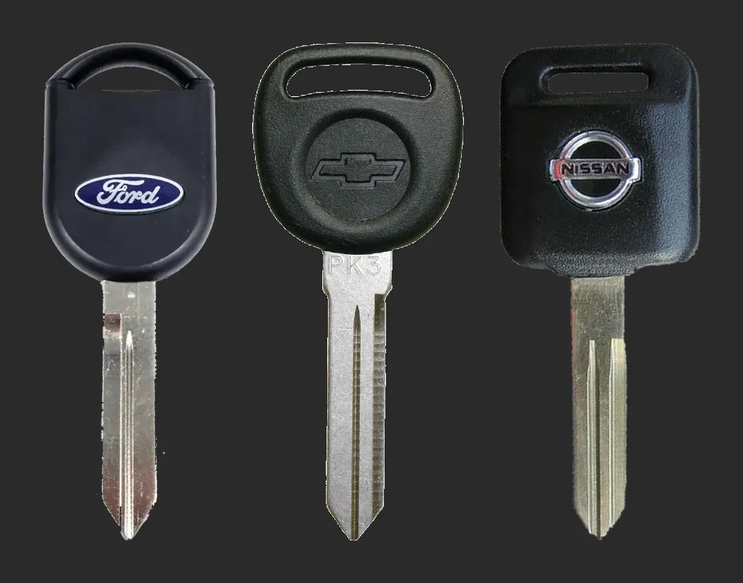 Clés à puce transpondeur Ford, Chevrolet et Nissan